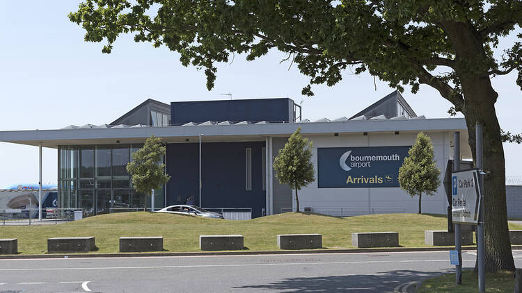 Bournemouth Airport arrivals building