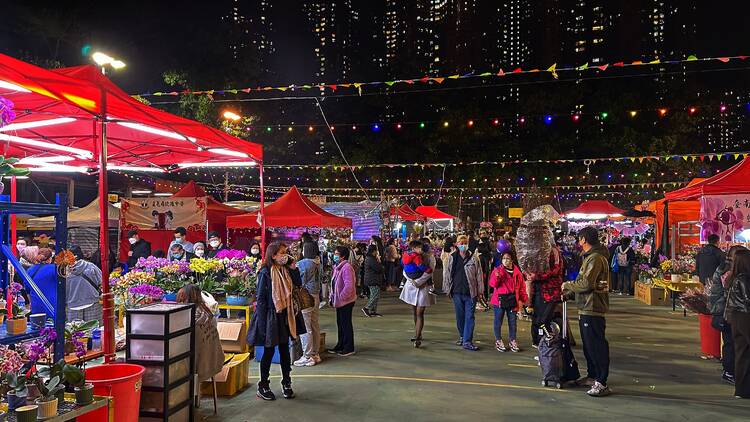 Chinese New Year Flower Market