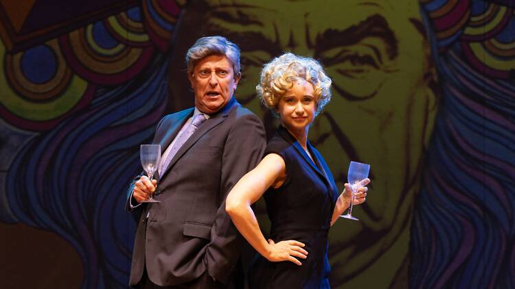 Two satirical politcians