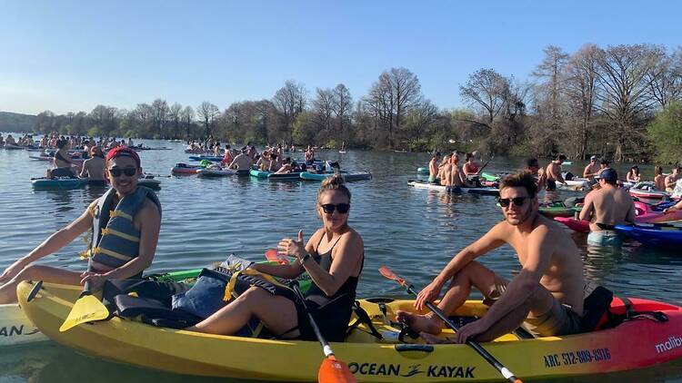 Paddle Lady Bird Lake with Austin Rowing Club