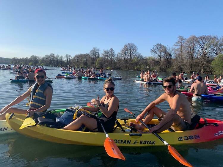 Paddle Lady Bird Lake with Austin Rowing Club