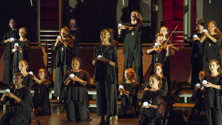 The Young People's Chorus of NYC presents "Listen to the Music" with special guests, Ashley Brown and Nmon Ford, at Rose Hall, Jazz at Lincoln Center, on March 12, 2019