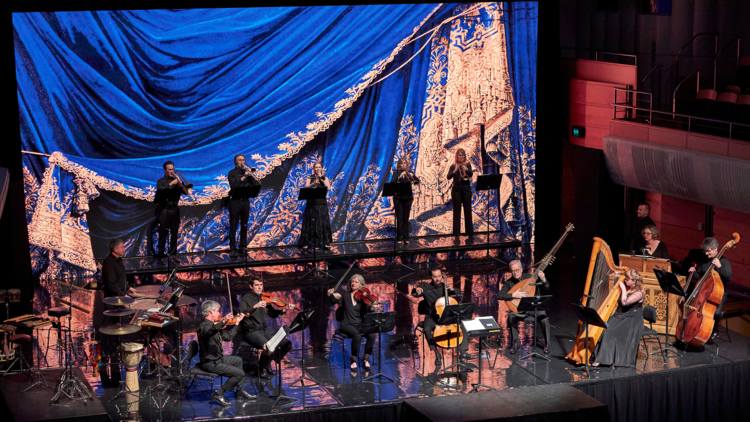 Orchestra on stage