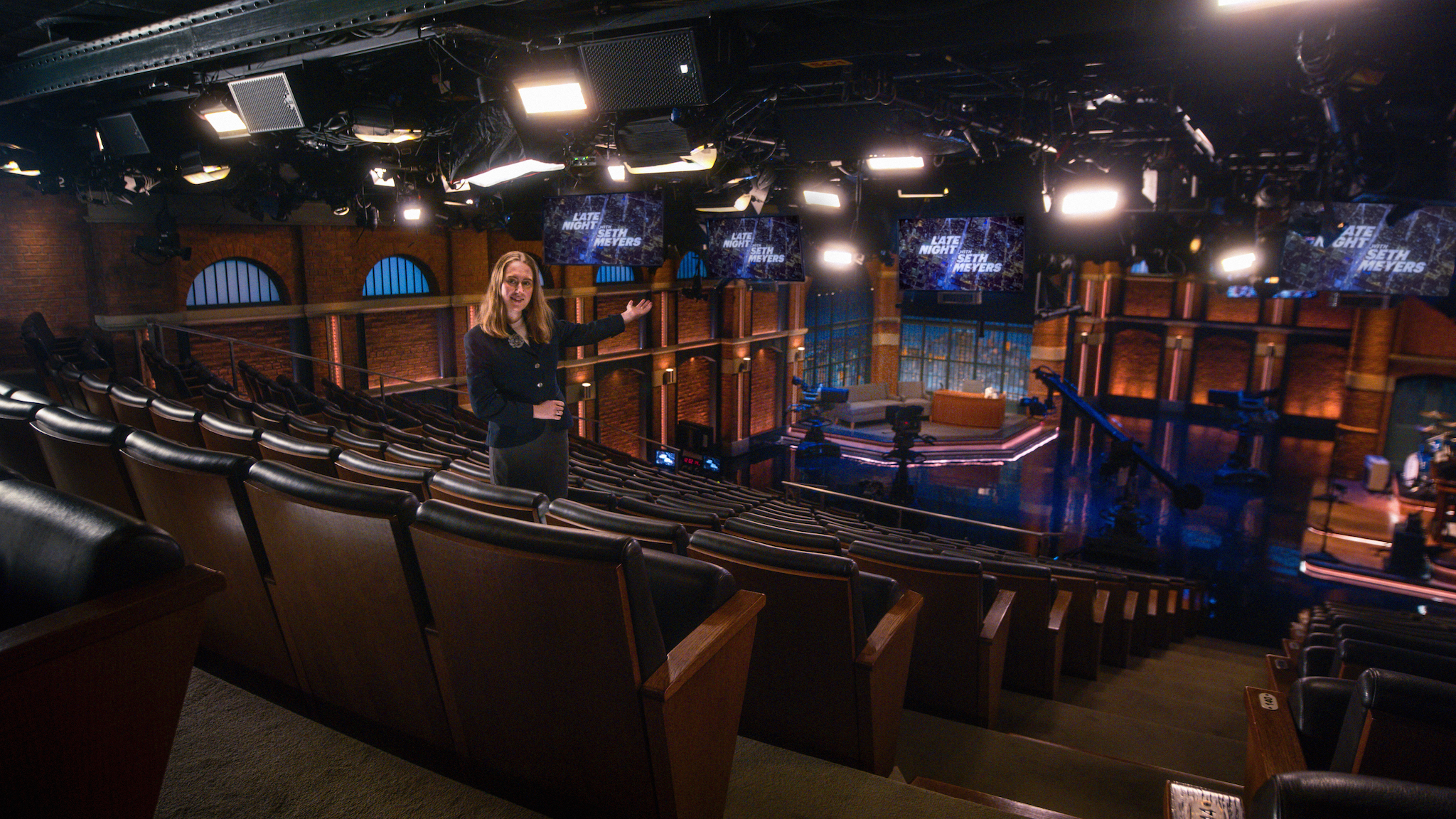 The stage where Late Night with Seth Meyers is filmed.