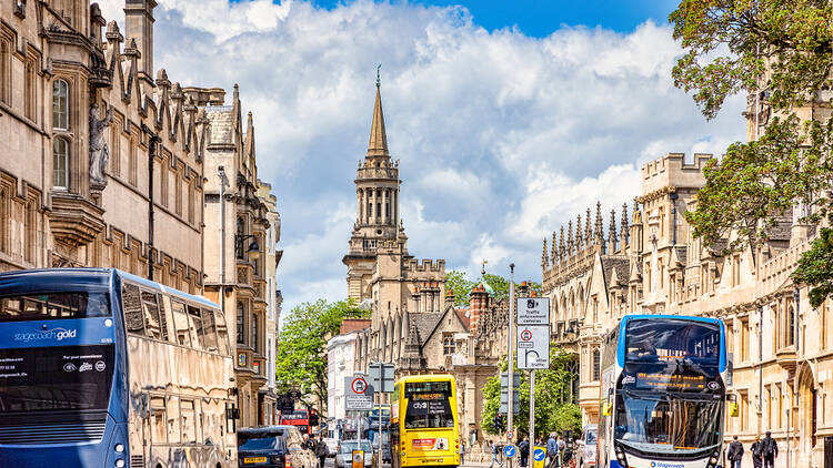 Oxford, England with buses