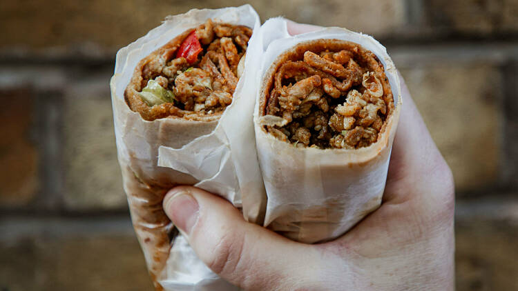 Yemanes’ chicken shawarma wrap, £6