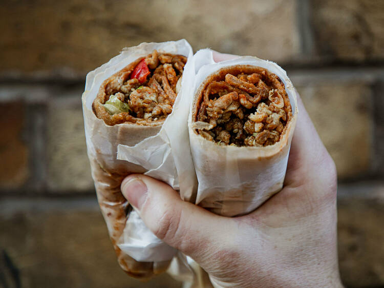 Yemanes’ chicken shawarma wrap, £6