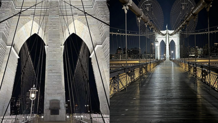 Brooklyn Bridge new LED lights