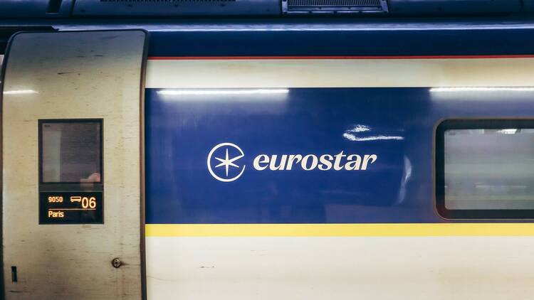 Eurostar train in St Pancras