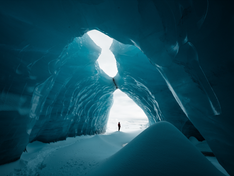 Snowmobile across Vatnajökull, Europe’s largest glacier