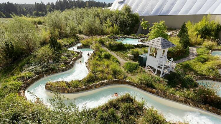 The pool at Center Parcs Les Trois Forets