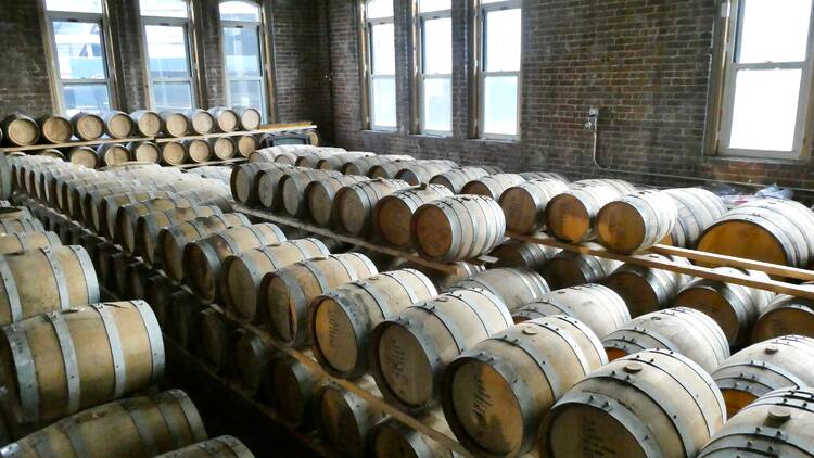 Sip whiskey at Kings County Distillery