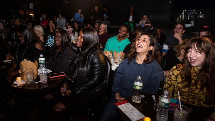 People laughing  (St. Mark's Comedy Club)