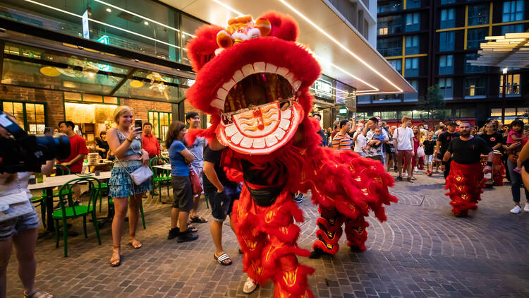 Lion dances