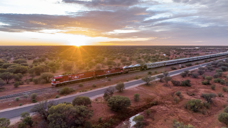 An outback train journey