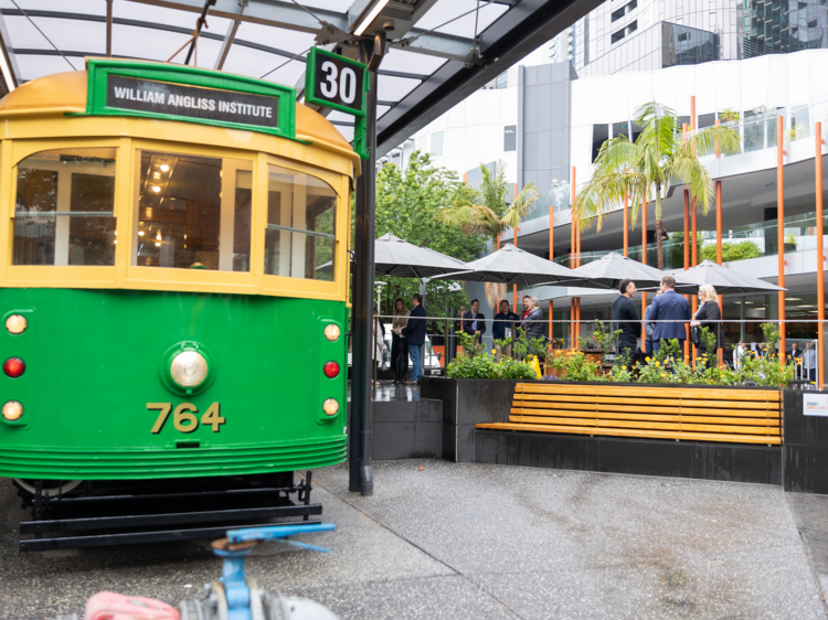 A new vintage tram café in Melbourne is supporting the next generation of hospo talent