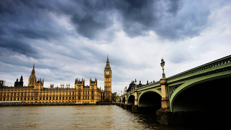 London with storm