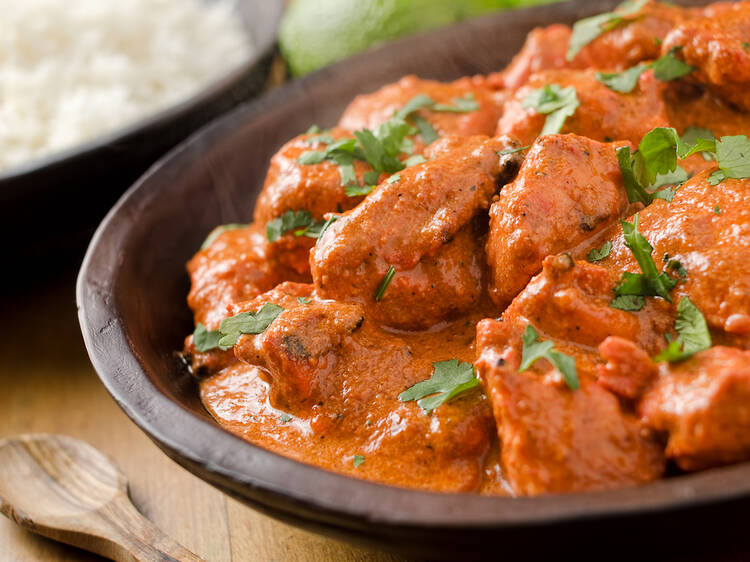 Butter chicken at Gulati