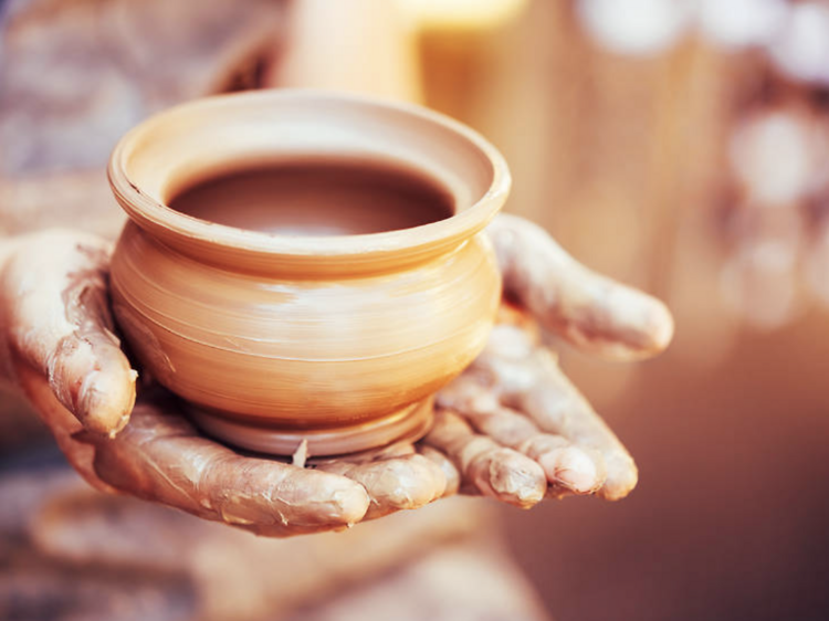 Introduction to Pottery Wheel Throwing at Pottery NYC