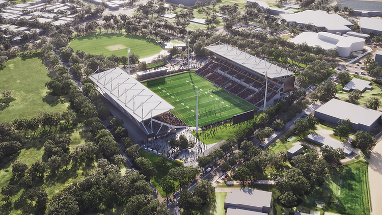 Artist impression Penrith Stadium