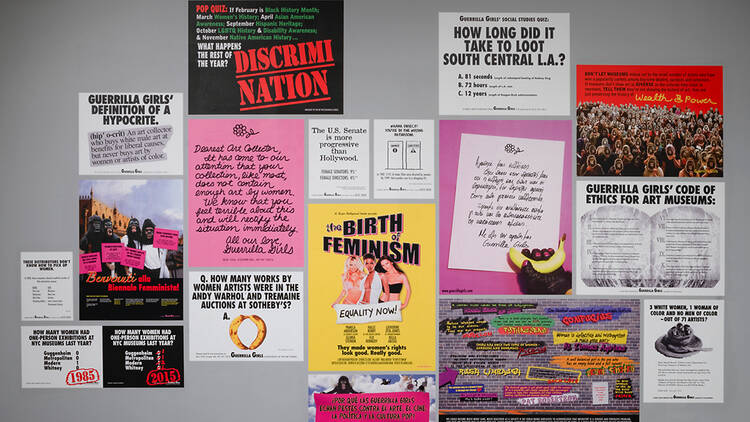 Guerrilla Girls posters, Tate Modern