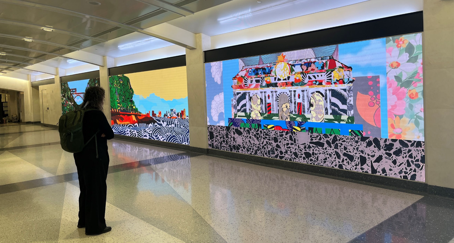 New, vibrant digital art pieces now decorate Grand Central Madison