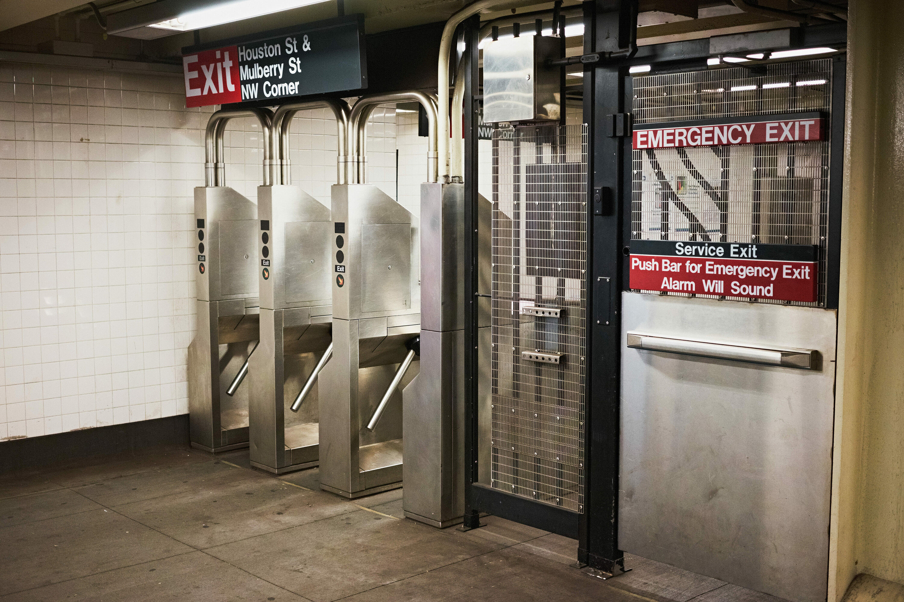 Emergency exit doors will no longer open immediately at these subway stations