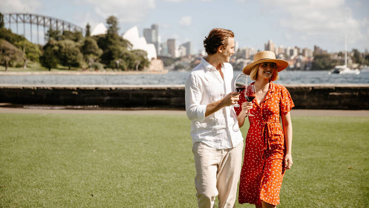 people in the Royal Botanic Garden Sydney