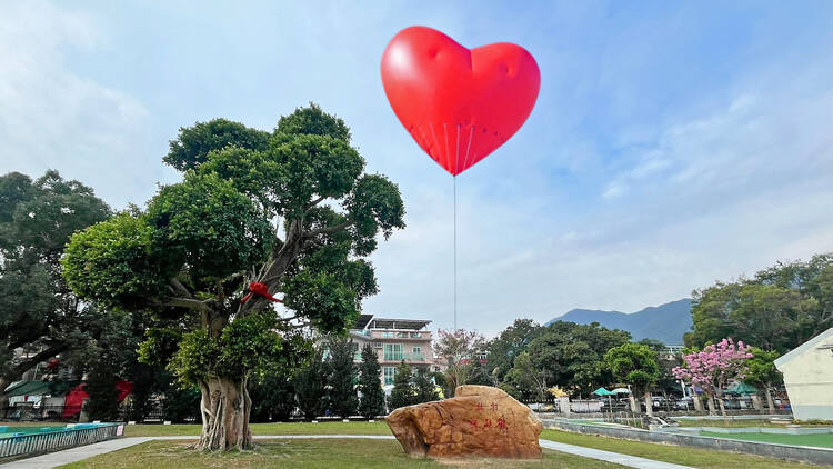Chubby Hearts Hong Kong,  Floating red heart Hong Kong, Valentine's Day 2024