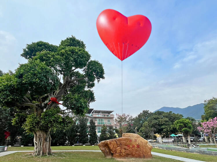 Chubby Hearts Hong Kong,  Floating red heart Hong Kong, Valentine's Day 2024