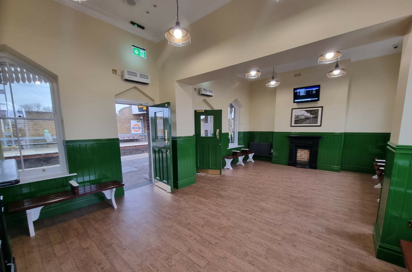 This historic London train station waiting room has been restored