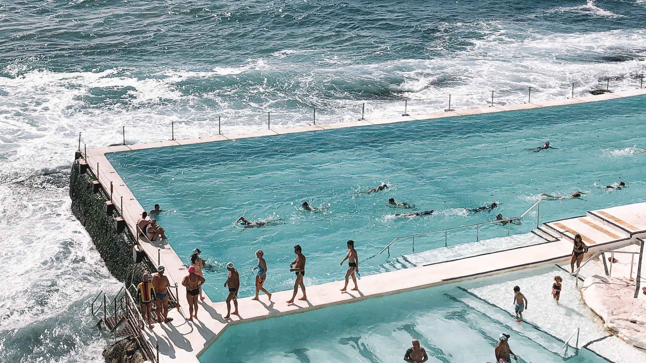 An outdoor pool