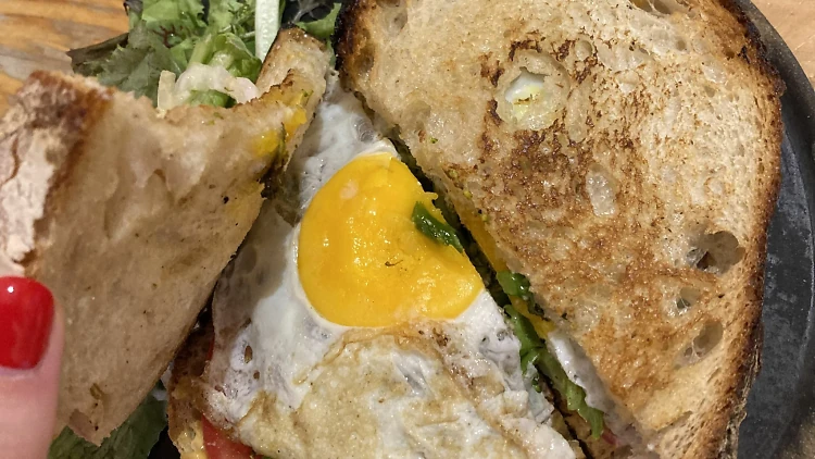 Brocoli Sandwich on sourdough from Boulenc Brocoli Sandwich on sourdough from Boulenc
