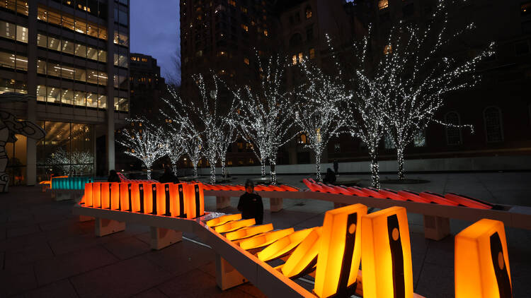 Domino Effect in downtown NYC