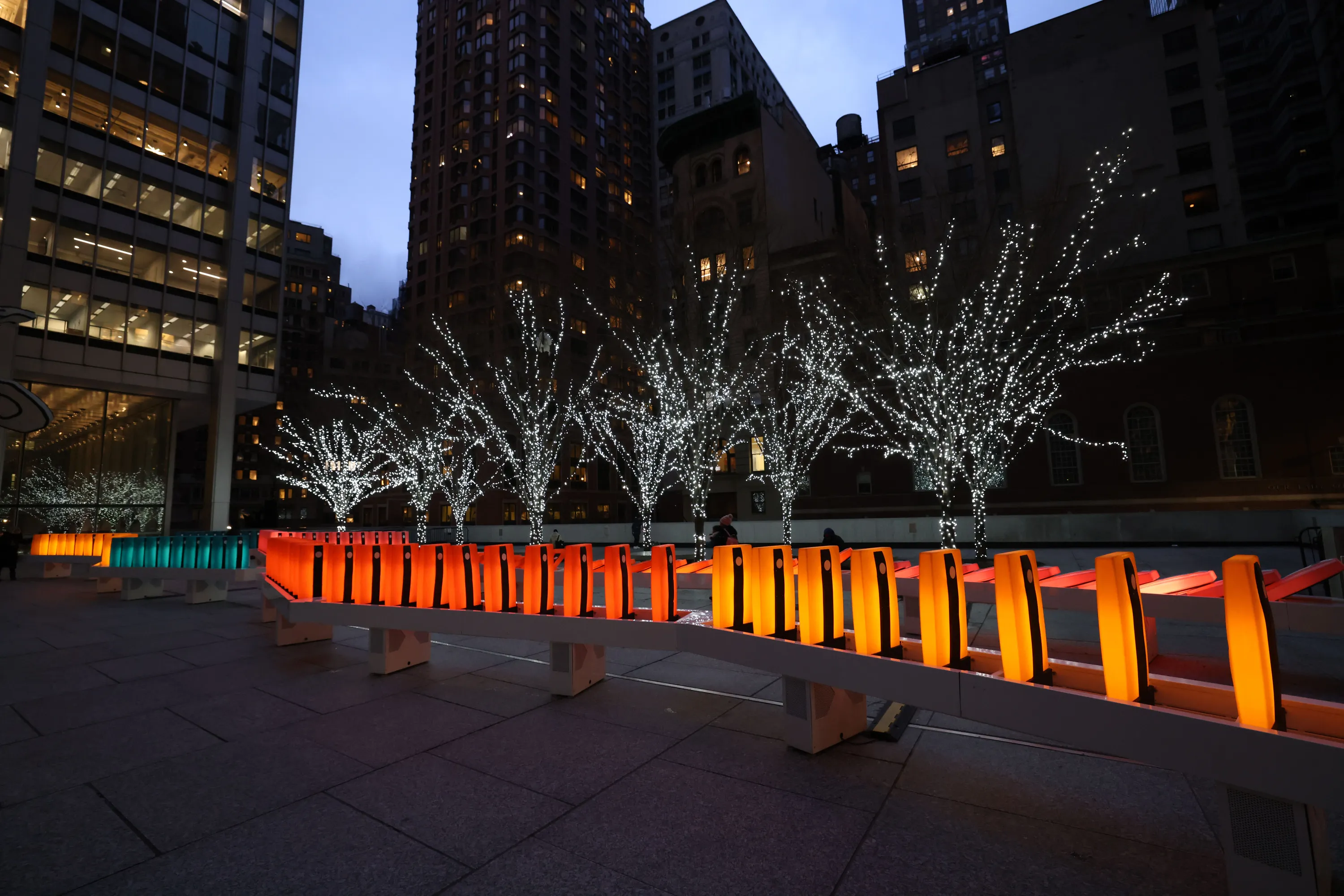 Domino Effect exhibit in downtown NYC