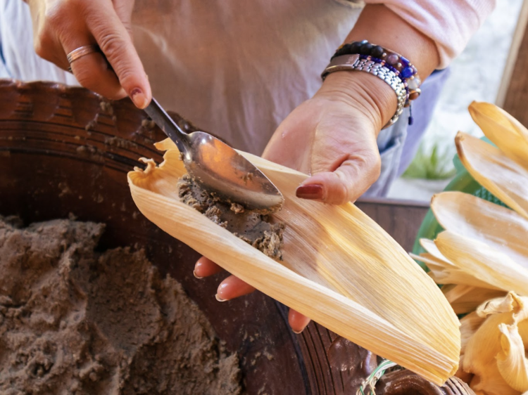 Authentic tamale making at Los Angeles City College