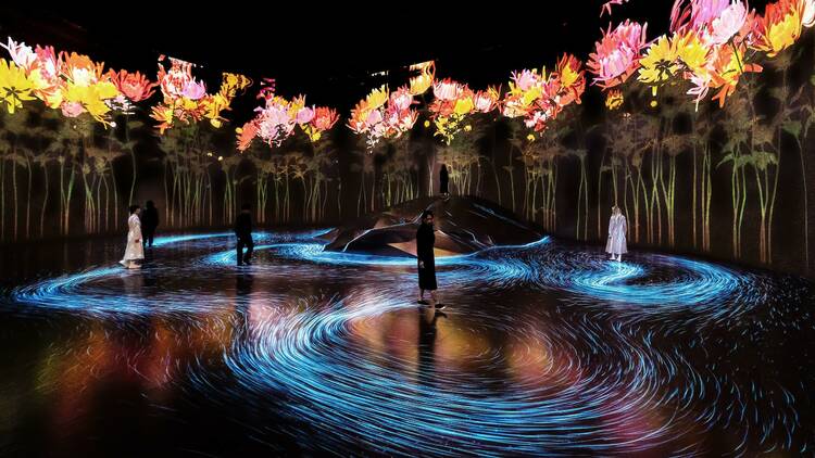 Moving Creates Vortices and Vortices Create Movement at teamLab Borderless
