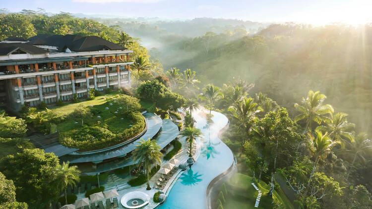 An aerial view of Padma Resort Ubud