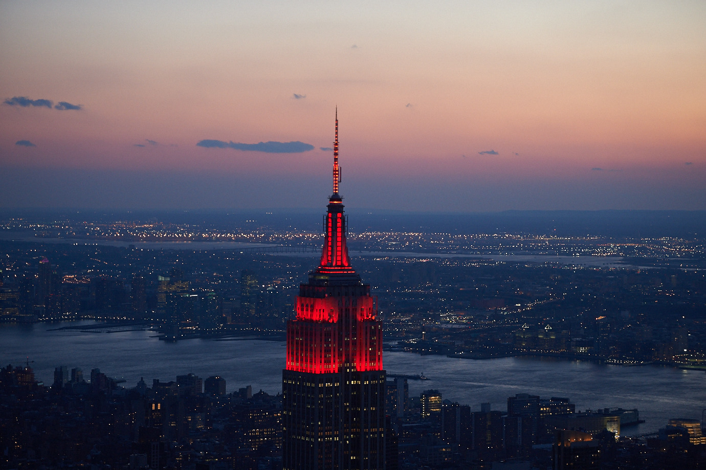 The Empire State Building in NYC is turning red to celebrate Lunar