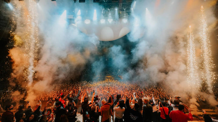 Crowd at a music festival