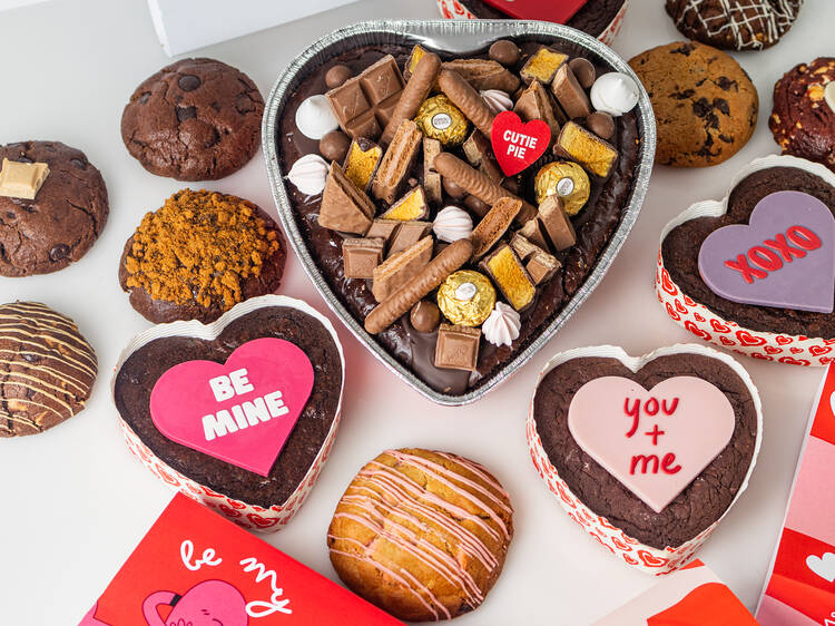 Order this very romantic (very massive) Valentine's Day brownie