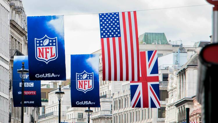 NFL flags in London