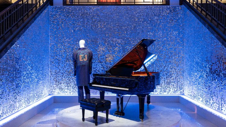 Elton John exhibit at Christie's