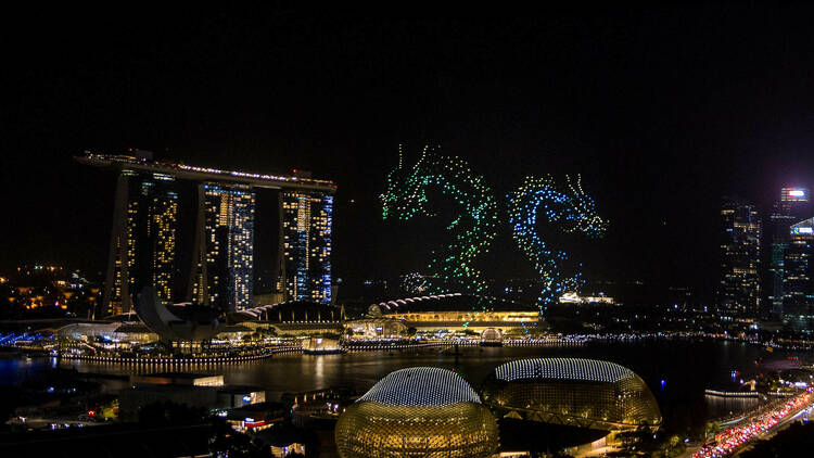 Marina Bay Sands drone show
