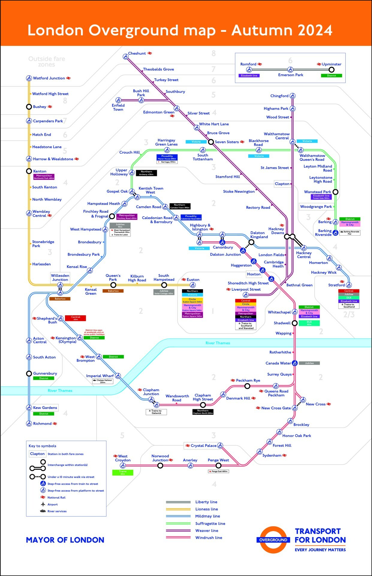 London Overground map 