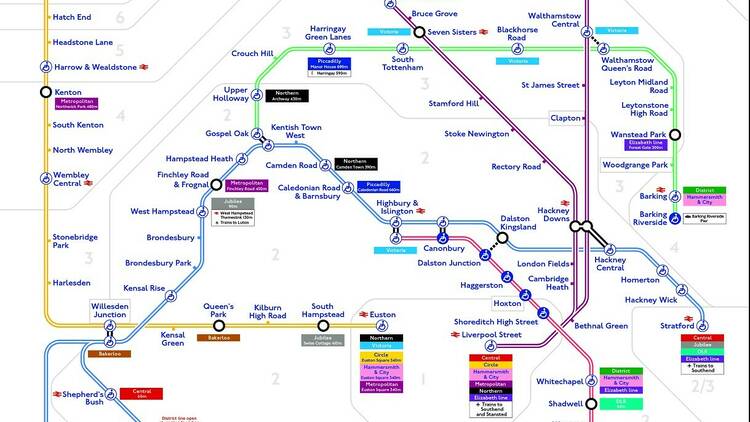 London Overground map 