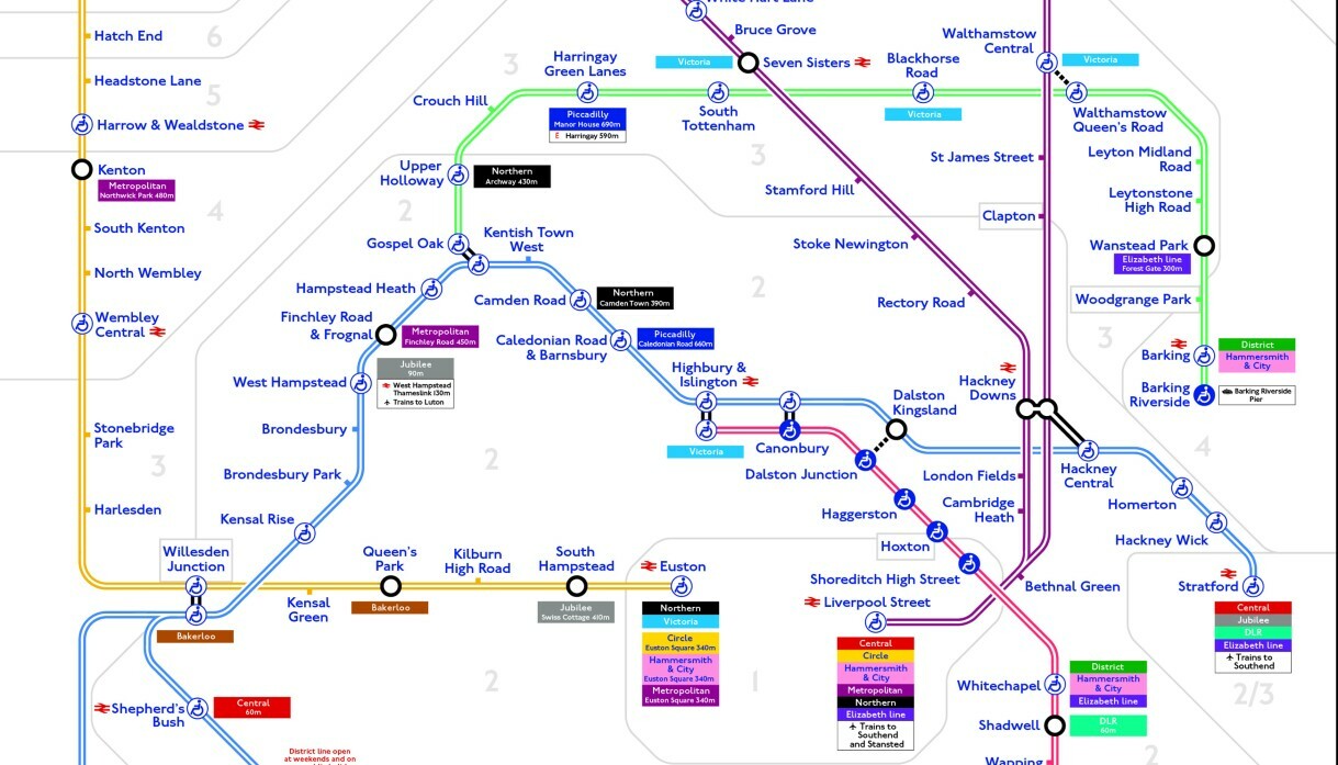 Revealed: the London Overground’s new line names and colours