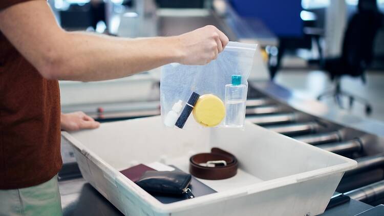 Airport security liquid bag