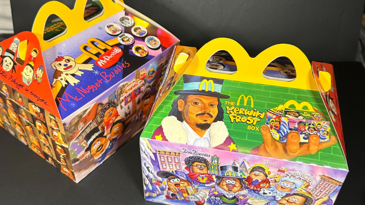 Two happy meal boxes