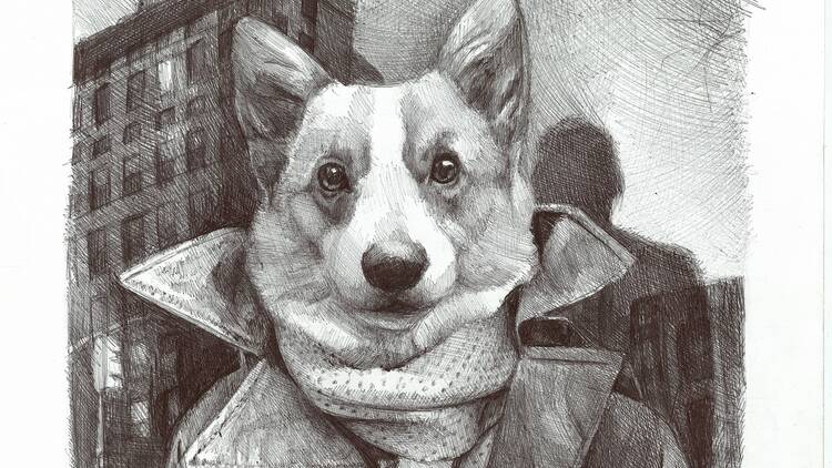 "Dogs of New York" by artist Shani Nizan